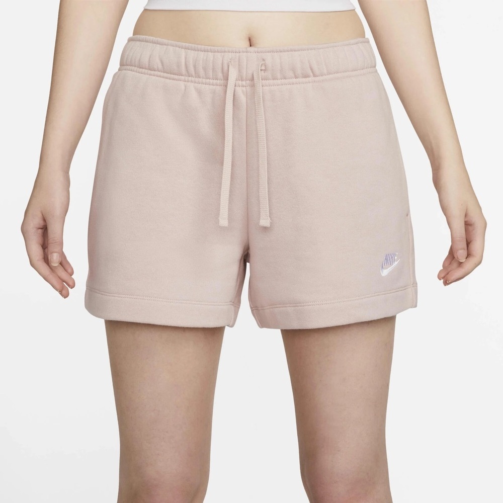 Nike Women's Light Blush Fleece Athletic Shorts